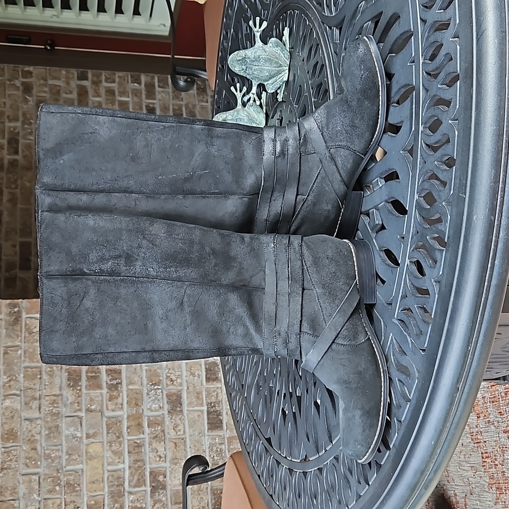 Steve Madden Suede Pull-On Boots - Picture 3 of 9